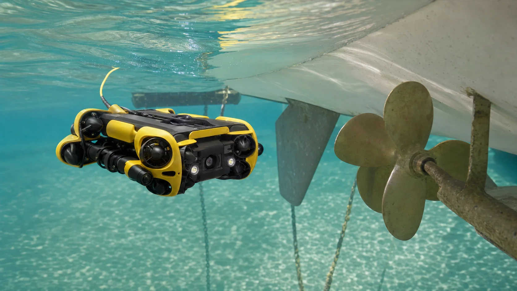 dron submarino CHASING con cámara