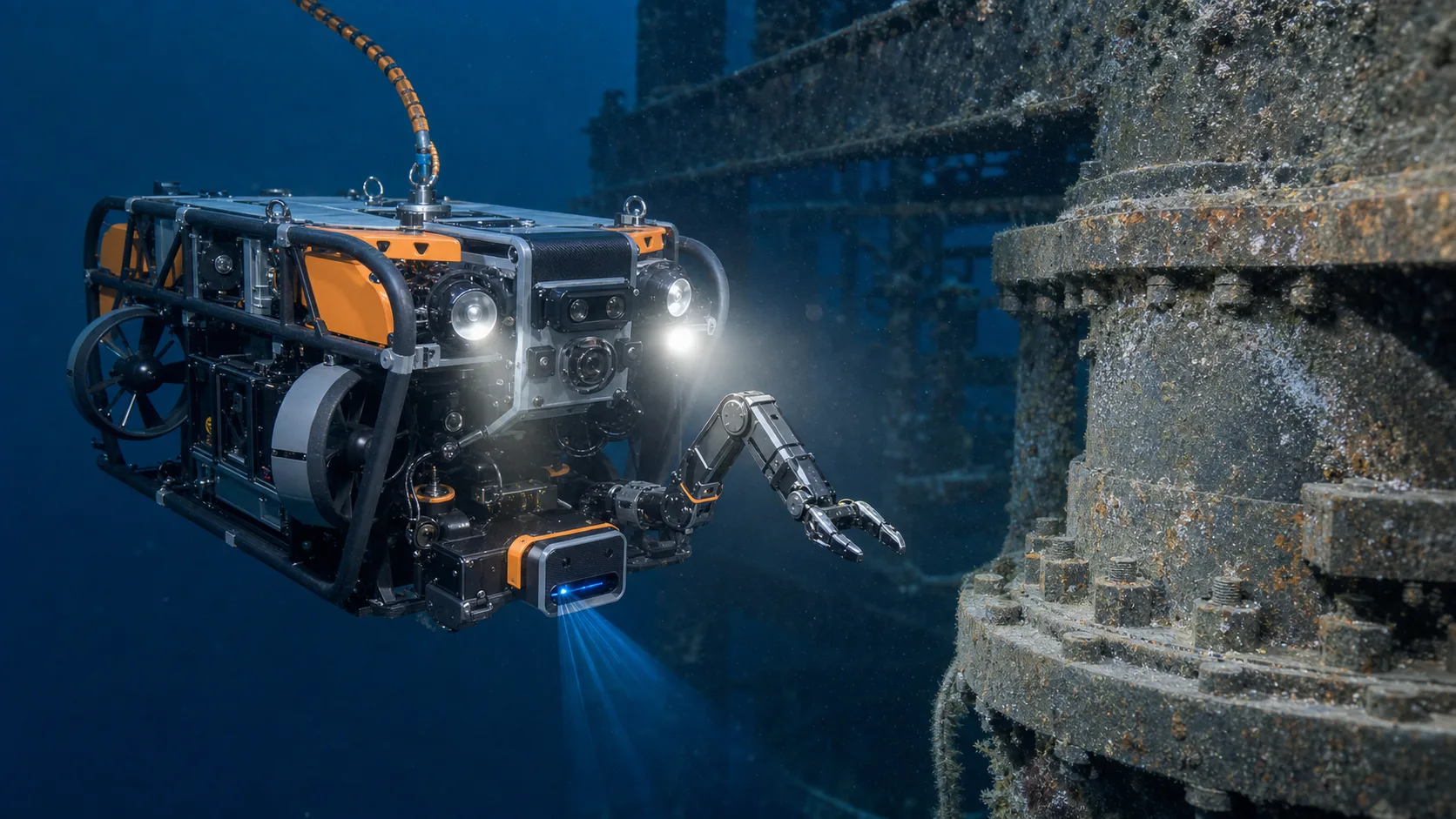 robot subacuático para trabajos industriales